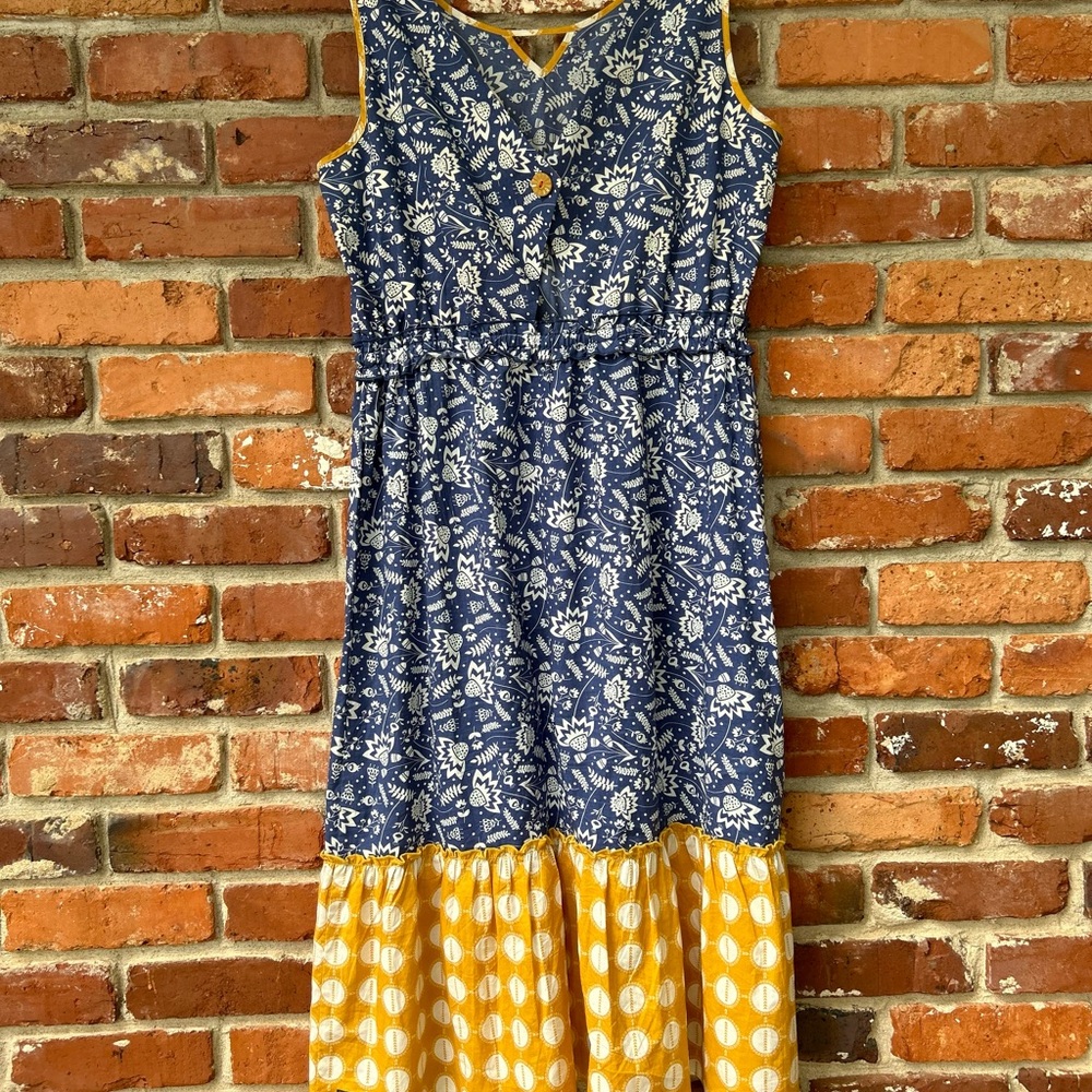 Matilda Jane Blue Ridge Ruffle Midi Dress M - Picture 7 of 10